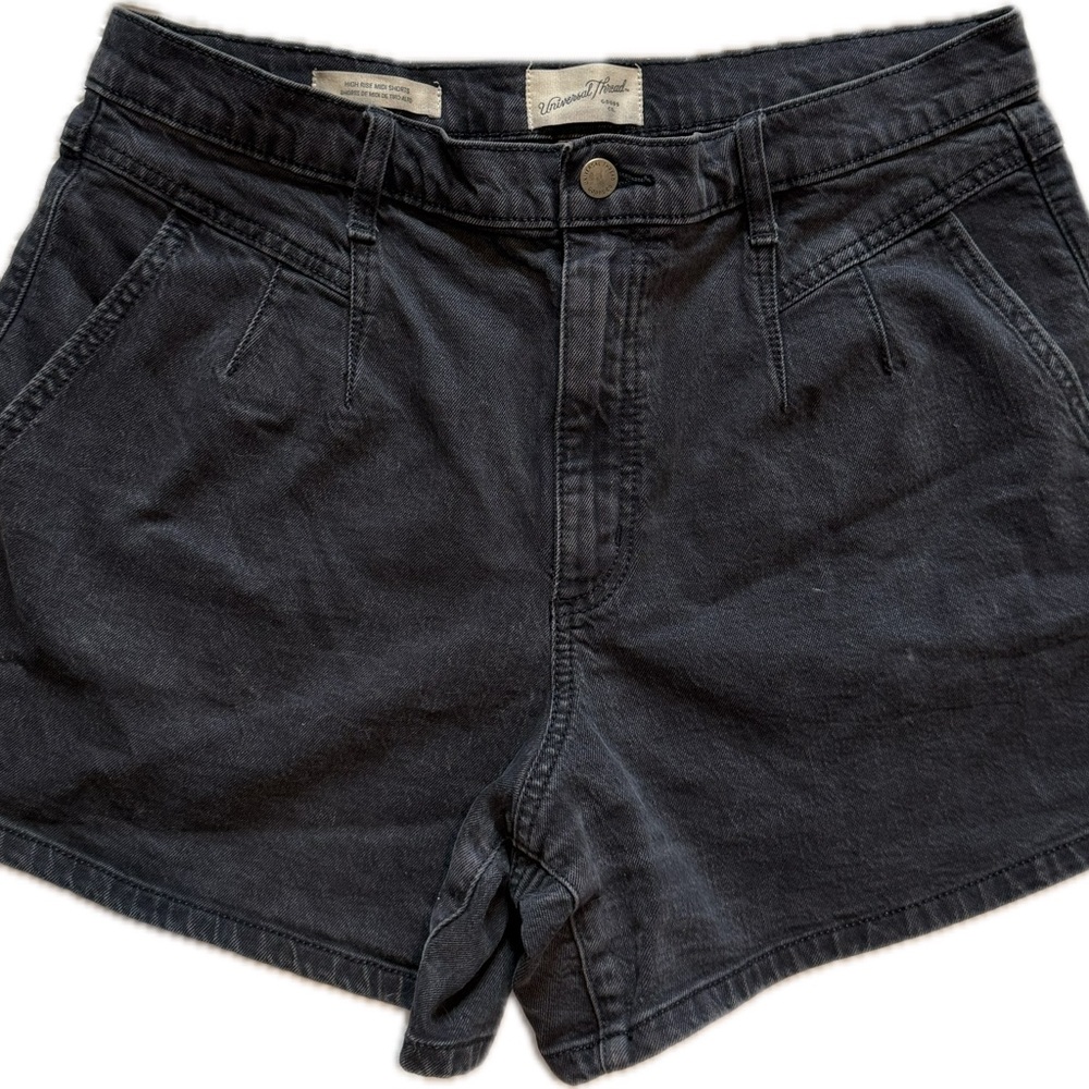 Universal Thread High-Waisted Black Jean Shorts Sz 12